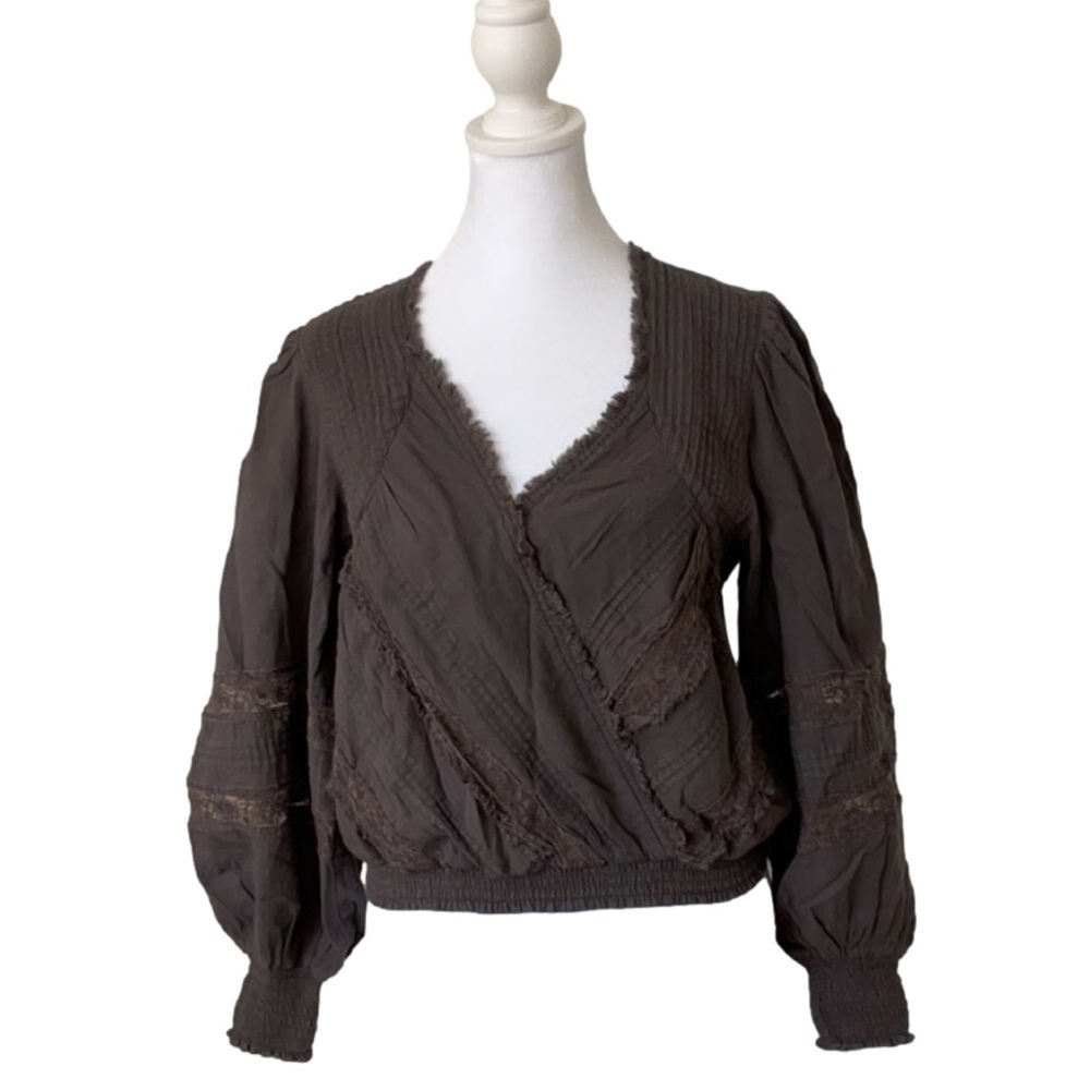 Lucky Brand Faux Wrap Top, NWT